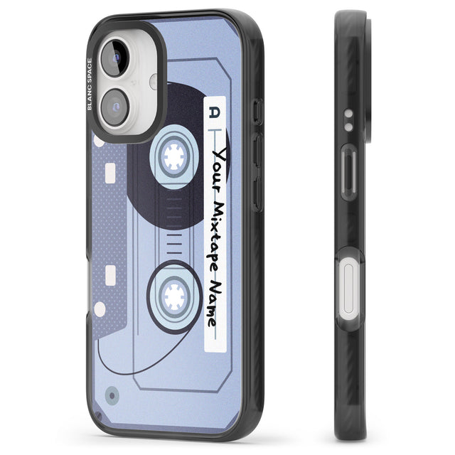 iPhone 16 Pro Max Personalised Industrial Mixtape Black Impact Phone Case