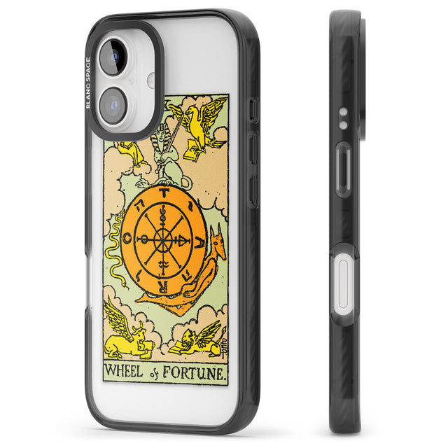 iPhone 16 Pro Max Personalised Wheel of Fortune Tarot Card - Colour Black Impact Phone Case