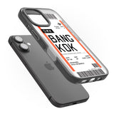 iPhone 16 Pro Max Personalised Bangkok Boarding Pass Black Impact Phone Case