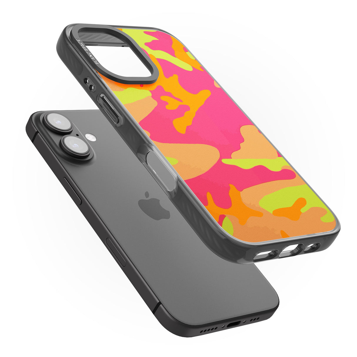 iPhone 16 Pro Max Neon Camo Black Impact Phone Case