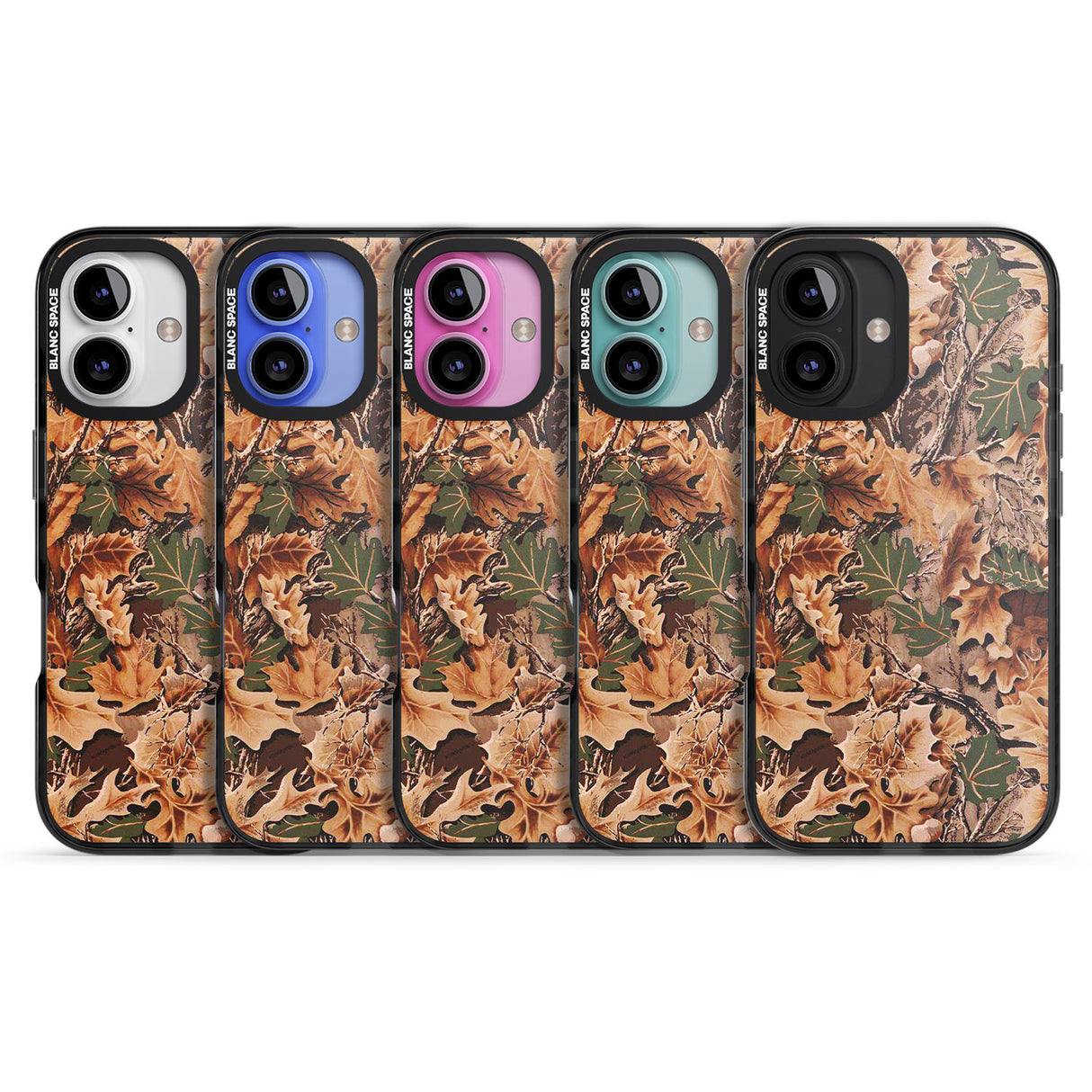 iPhone 16 Pro Max Leaves Camo Black Impact Phone Case