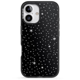 iPhone 16 Pro Max Celestial Cut-Out Stars Black Impact Phone Case