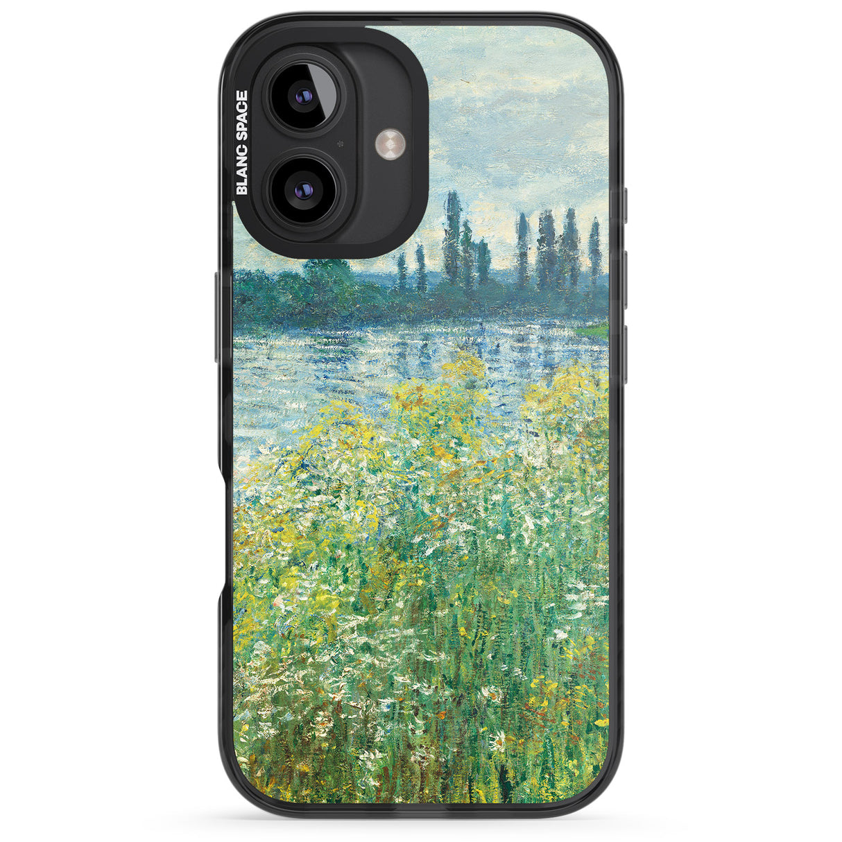 iPhone 16 Pro Max Banks of the Seine by Claude Monet Black Impact Phone Case