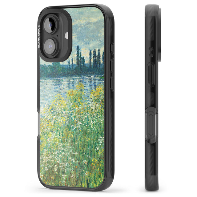 iPhone 16 Pro Max Banks of the Seine by Claude Monet Black Impact Phone Case