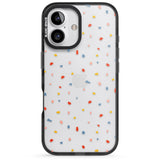 iPhone 16 Pro Max Small Confetti Print Clear Black Impact Phone Case