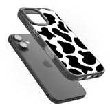 iPhone 16 Pro Max Cow Print Black Impact Phone Case