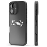 iPhone 16 Pro Max Personalised Clear Text 1B Black Impact Phone Case