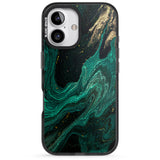 iPhone 16 Pro Max Emerald Lagoon Black Impact Phone Case