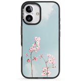 iPhone 16 Pro Max Blossom Flower Sky Black Impact Phone Case