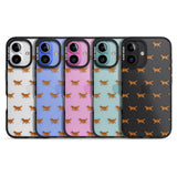 iPhone 16 Pro Max Golden Retriever Dog Pattern Clear Black Impact Phone Case