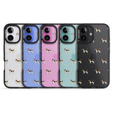 iPhone 16 Pro Max Beagle Dog Pattern Clear Black Impact Phone Case