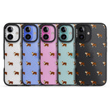 iPhone 16 Pro Max English Bulldog Dog Pattern Clear Black Impact Phone Case