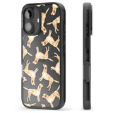 iPhone 16 Pro Max Yellow Labrador Watercolour Dog Pattern Black Impact Phone Case