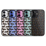 iPhone 16 Pro Max Dachshund (Black & Tan) Watercolour Dog Pattern Black Impact Phone Case