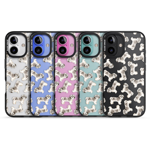 iPhone 16 Pro Max Shih tzu (Short Hair) Watercolour Dog Pattern Black Impact Phone Case