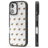 iPhone 16 Pro Max Shih Tzu Dog Pattern Clear Black Impact Phone Case