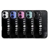 iPhone 16 Pro Max Watercolour Moon Phases Black Impact Phone Case