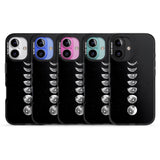 iPhone 16 Pro Max Light Watercolour Moons Black Impact Phone Case