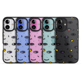 iPhone 16 Pro Max Eyes & Lips Icons Black Impact Phone Case