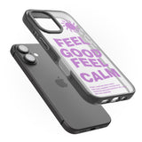 iPhone 16 Pro Max Feel Good Feel Calm (Purple) Black Impact Phone Case