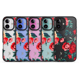 iPhone 16 Pro Max Rose Pattern Black Impact Phone Case