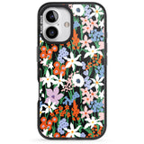 iPhone 16 Pro Max Springtime Meadow: Solid Black Impact Phone Case