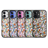 iPhone 16 Pro Max Energetic Floral Mix: Transparent Black Impact Phone Case