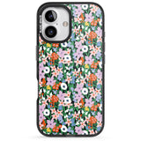 iPhone 16 Pro Max Jazzy Floral Mix: Solid Black Impact Phone Case