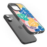 iPhone 16 Pro Max VIbrant Leaves Black Impact Phone Case