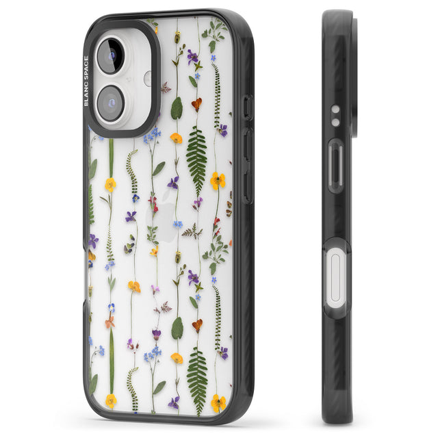 iPhone 16 Pro Max Wildflower Chain Black Impact Phone Case