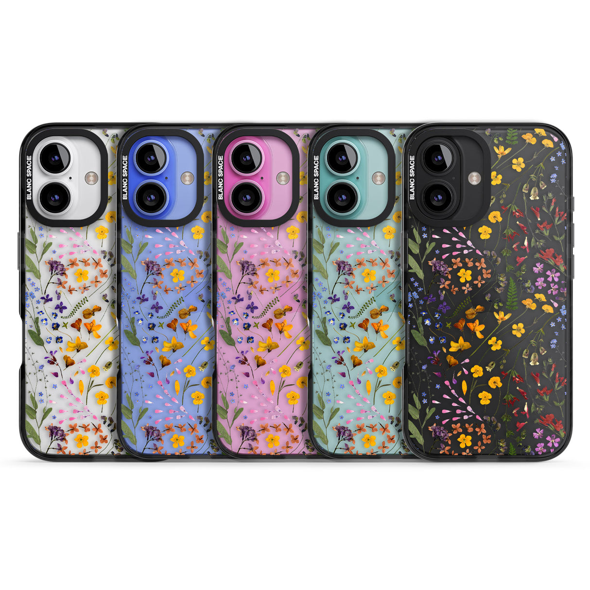 iPhone 16 Pro Max Wildflower Black Impact Phone Case