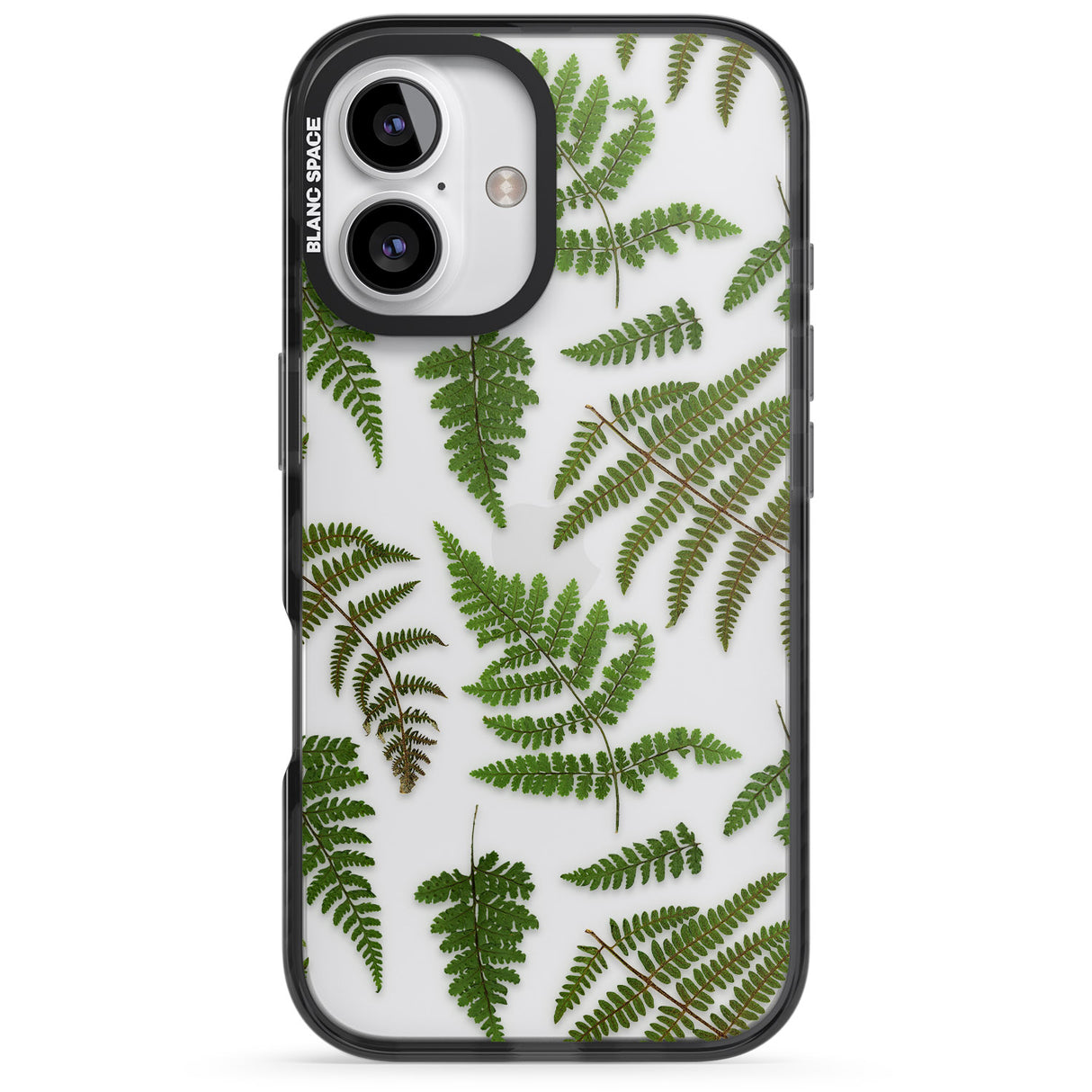 iPhone 16 Pro Max Leafy Ferns Black Impact Phone Case