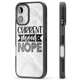 iPhone 16 Pro Max Current Mood NOPE Black Impact Phone Case