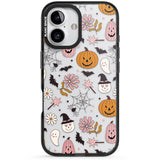 Spooky Mix Black Impact Phone Case for iPhone 16, iPhone 16 Plus