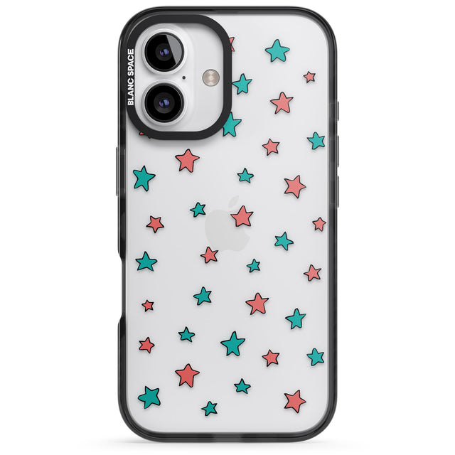 iPhone 16 Pro Max Heartstopper Stars Pattern Black Impact Phone Case