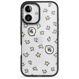 iPhone 16 Pro Max Heartstopper Leaves Pattern Black Impact Phone Case