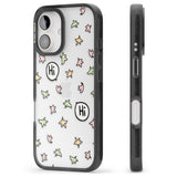 iPhone 16 Pro Max Heartstopper Leaves Pattern Black Impact Phone Case