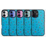 iPhone 16 Pro Max Blue Heartstopper Stars Pattern Black Impact Phone Case