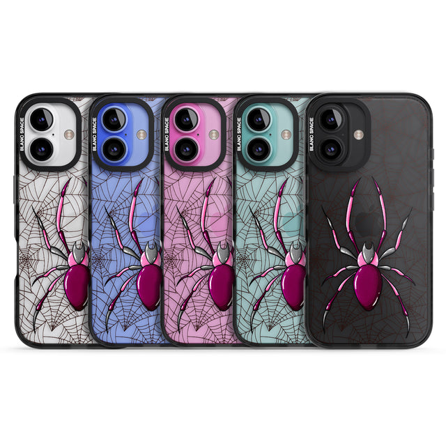 iPhone 16 Pro Max Arachnophobia Black Impact Phone Case