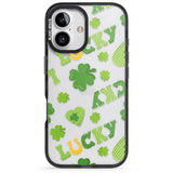 iPhone 16 Pro Max Lucky Irish Clover Black Impact Phone Case