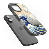 Great Wave Black Impact Phone Case for iPhone 16, iPhone 16 Plus