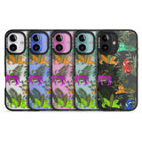 iPhone 16 Pro Max Colourful Tiger Jungle Cat Pattern Black Impact Phone Case