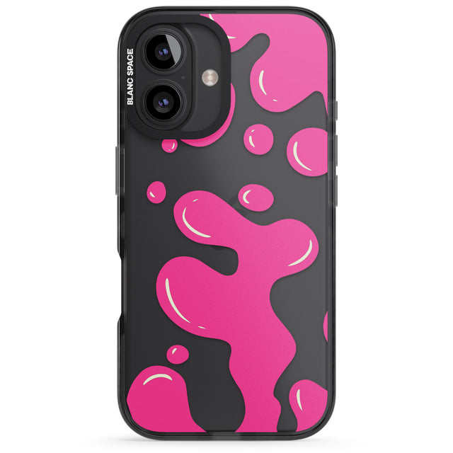 iPhone 16 Pro Max Pink Lava Lamp Black Impact Phone Case