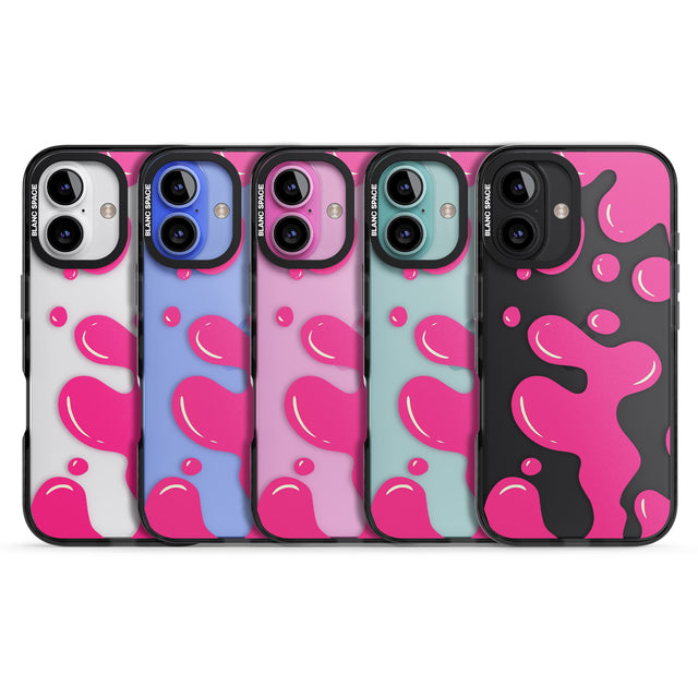 iPhone 16 Pro Max Pink Lava Lamp Black Impact Phone Case