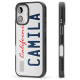 iPhone 16 Pro Max California License Plate Black Impact Phone Case