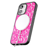 iPhone 16 Pro Max Pink Acid Faces Black Impact Phone Case