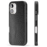 iPhone 16 Pro Max Black Snakeskin Black Impact Phone Case