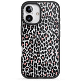 iPhone 16 Pro Max Light Pink Leopard Print - Transparent Black Impact Phone Case