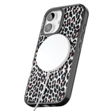 iPhone 16 Pro Max Light Pink Leopard Print - Transparent Black Impact Phone Case