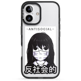 iPhone 16 Pro Max Anti-Social Black Impact Phone Case